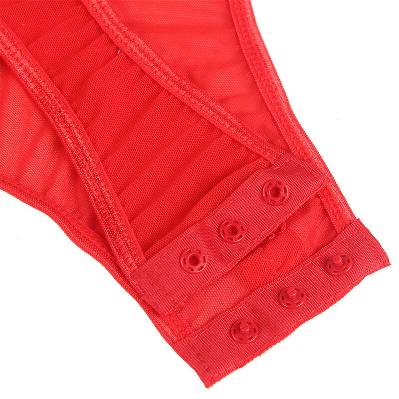 SUBBLIME - TEDDY CON DETALLE DE HOMBRO DE LIGA PECHO ROJO S/M