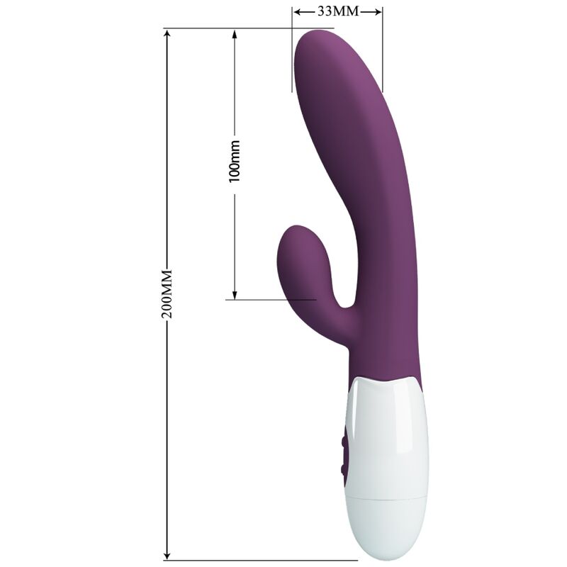 PRETTY LOVE - VIBRADOR PUNTO G CONEJITO ALVIS Y MORADO