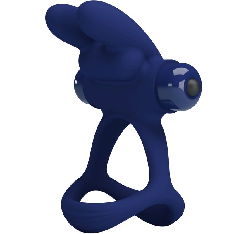 PRETTY LOVE - ANILLO VIBRADOR DOBLE FRANCISCO BLUE RABBIT