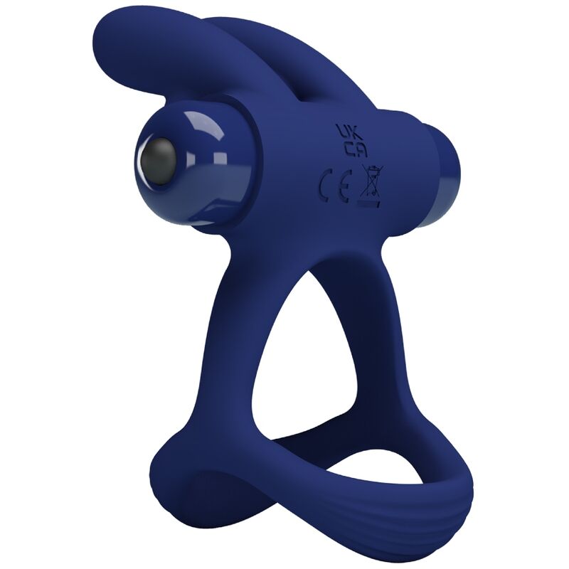 PRETTY LOVE - ANILLO VIBRADOR DOBLE FRANCISCO BLUE RABBIT