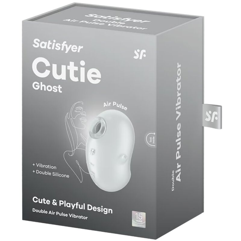 SATISFYER - VIBRADOR DE APOYO CUTIE GHOST BLANCO