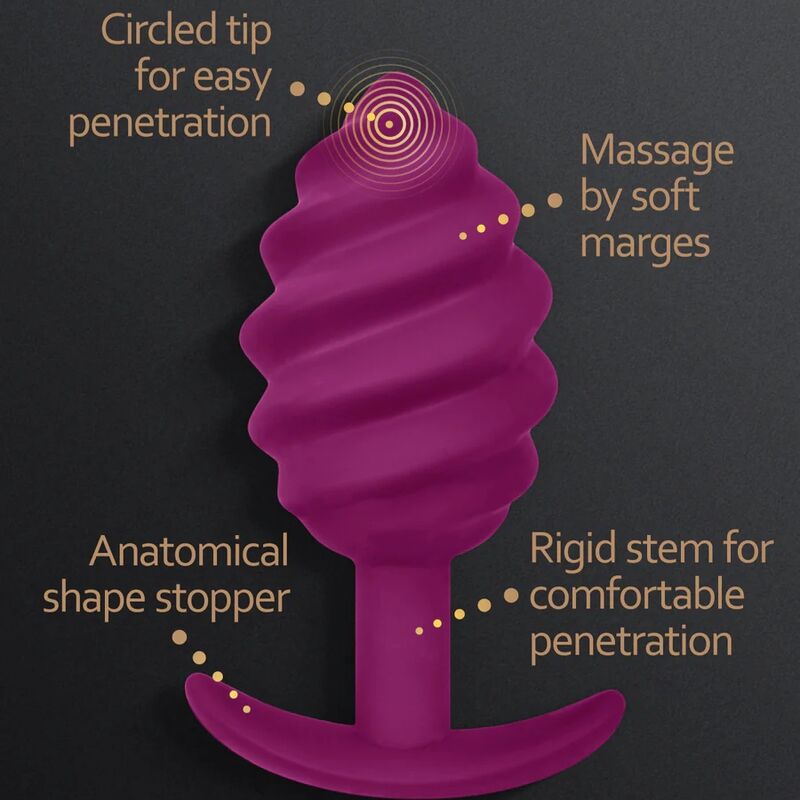 G-VIBE - GPLUG TWIST 2 PLUG ANAL PÚRPURA