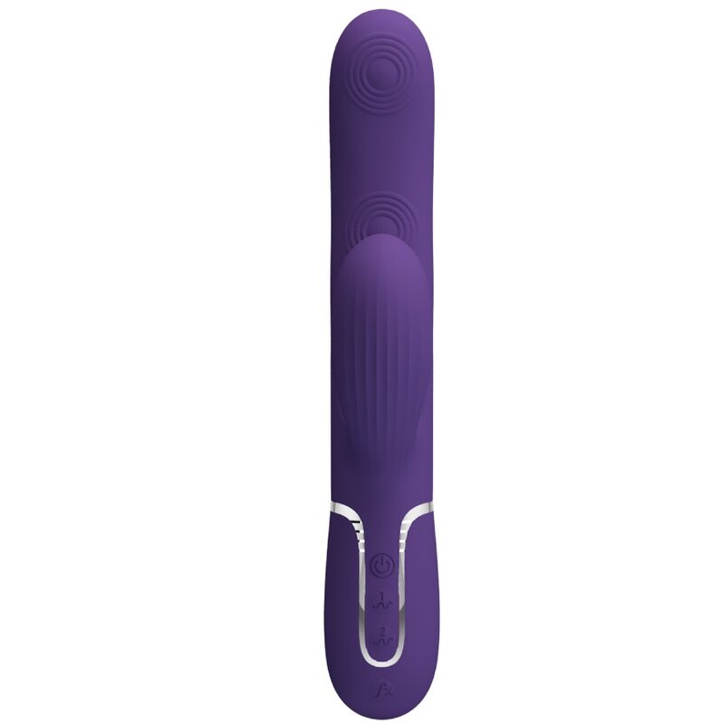 PRETTY LOVE - VIBRADOR PUNTO G MULTIFUNCIÓN 3 EN 1 PERLITA MORADO