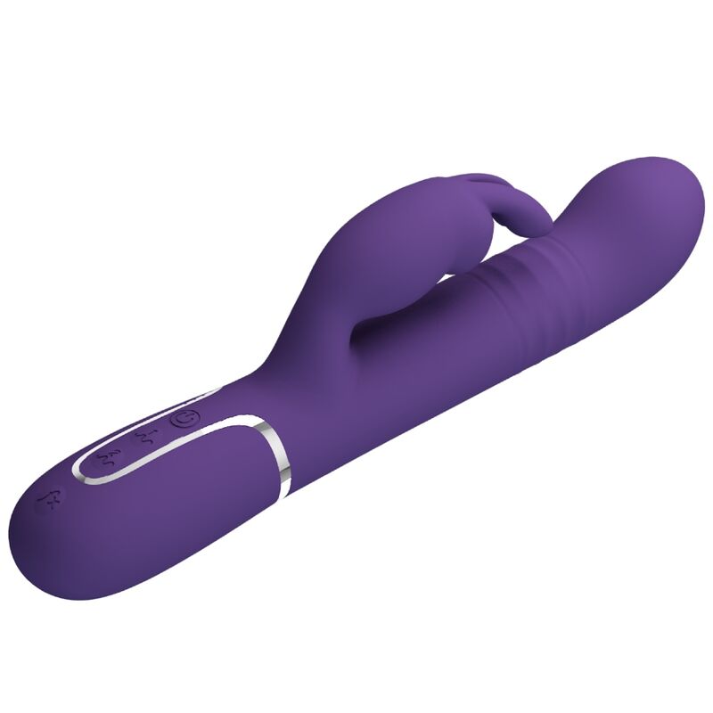 PRETTY LOVE - VIBRADOR CONEJO MORADO 4 EN 1 COALE