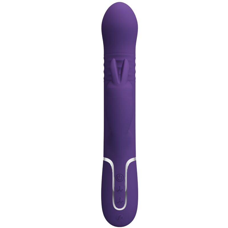 PRETTY LOVE - VIBRADOR CONEJO MORADO 4 EN 1 COALE