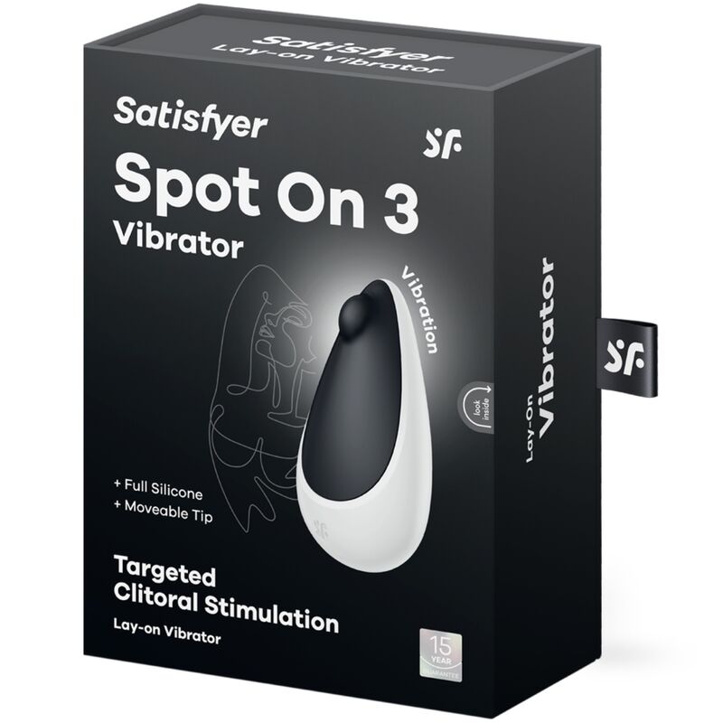 SATISFYER - ESTIMULADOR DE CLÍTORIS SPOT ON 3 NEGRO