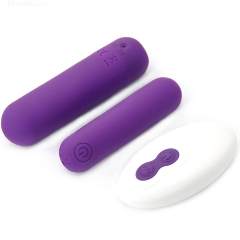 SPLASH JOLINE VIBRADOR BALA DE SILICONA CONTROL REMOTO 10 VIBRACIONES 6.5 X 1.5 CM MORADO