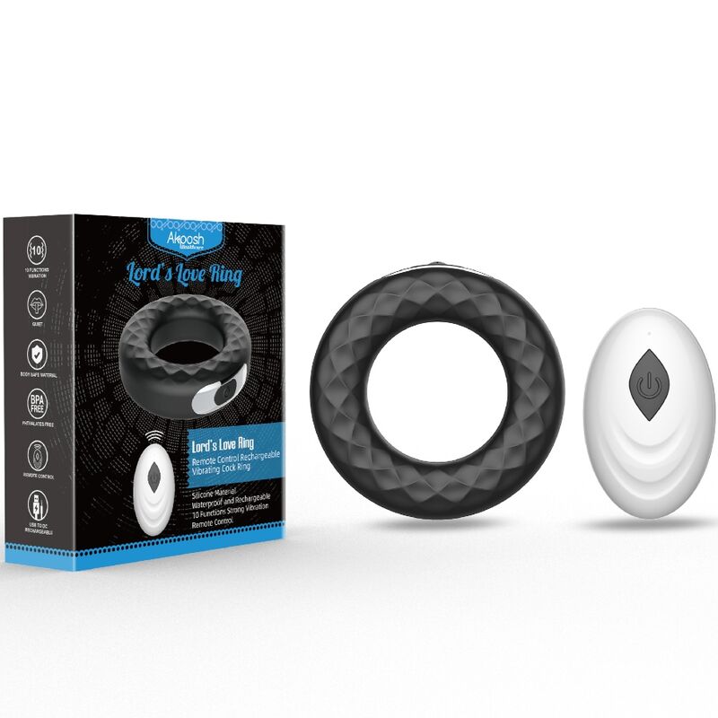 ARMONY - LORD'S LOVE REMOTE CONTROL VIBRATOR RING BLACK