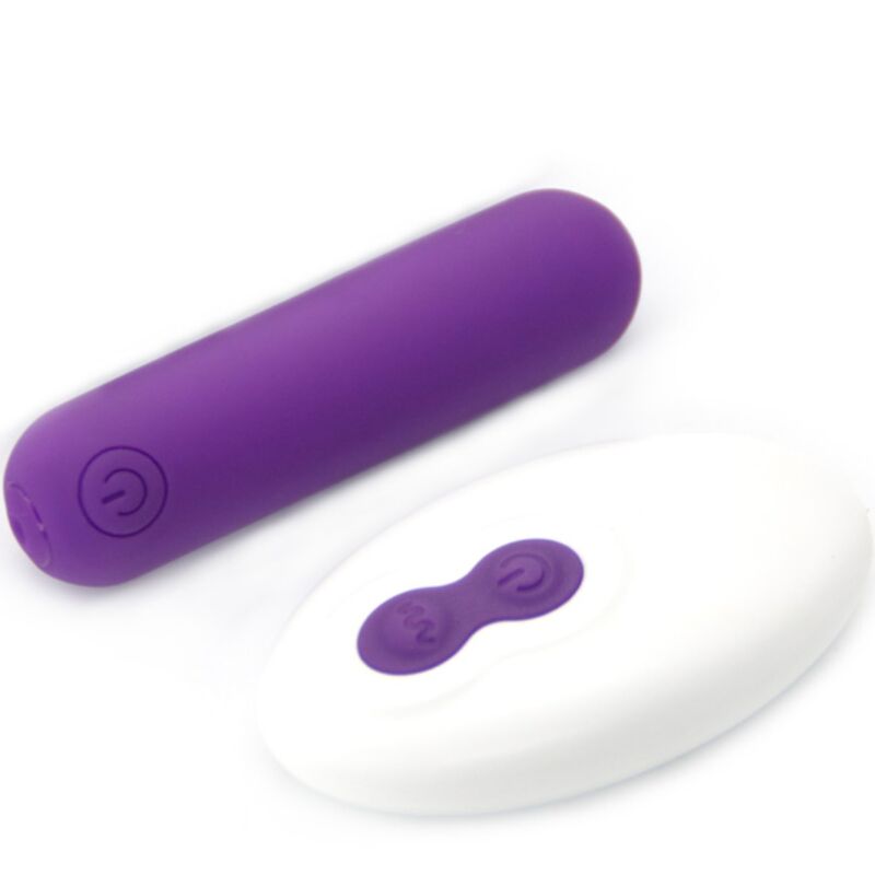 SPLASH JOLINE VIBRADOR BALA DE SILICONA CONTROL REMOTO 10 VIBRACIONES 6.5 X 1.5 CM MORADO