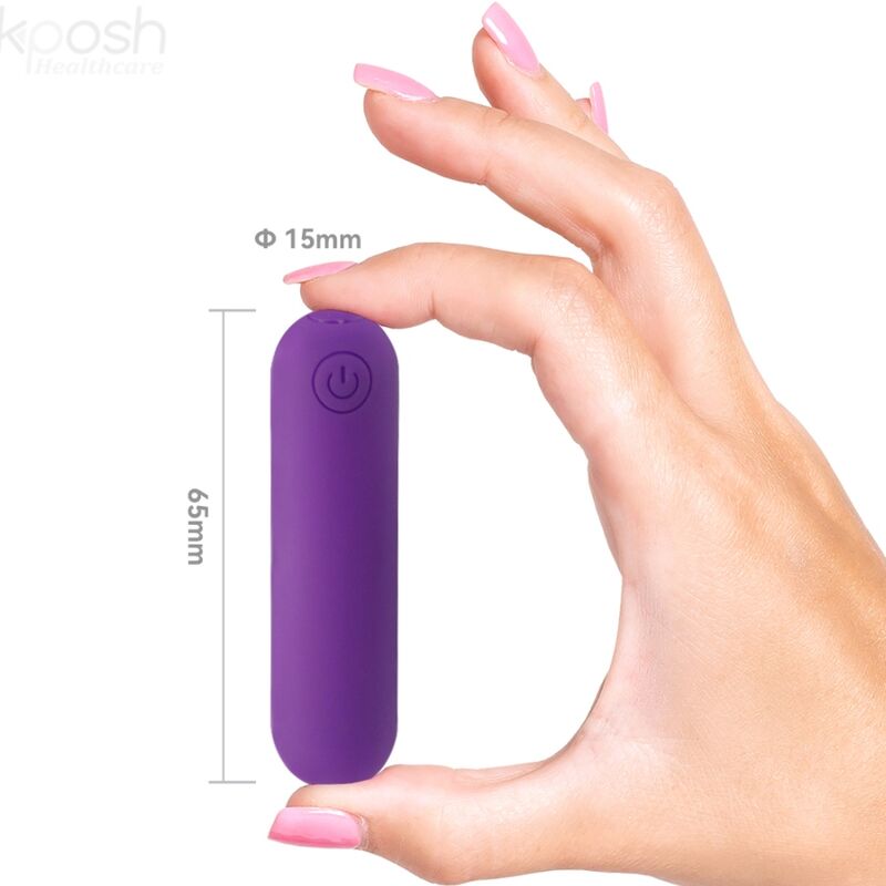 SPLASH JOLINE VIBRADOR BALA DE SILICONA CONTROL REMOTO 10 VIBRACIONES 6.5 X 1.5 CM MORADO