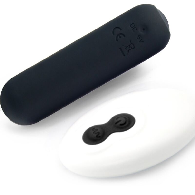 SPLASH JOIE BALA VIBRADOR DE SILICONA CONTROL REMOTO 10 VIBRACIONES 75 X 19 CM NEGRO