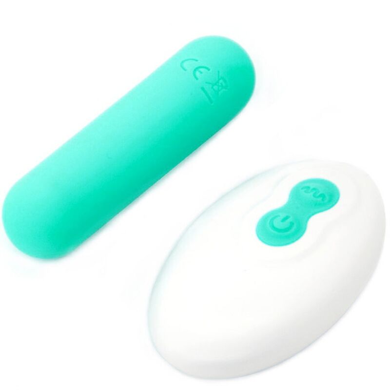 SPLASH JOLINE VIBRADOR BULLET SILICONE CONTROLE REMOTO 10 VIBRAÇÕES 65 X 15 CM VERDE