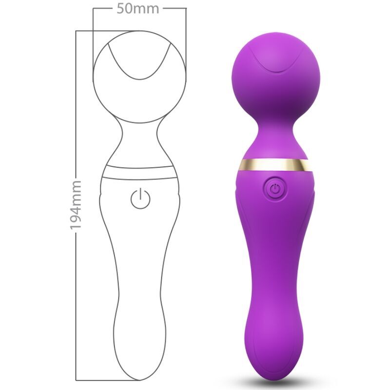 ARMONY - FREEZA MASSAGER AND VIBRATOR SUPER FLEXIBLE PURPLE HEAD