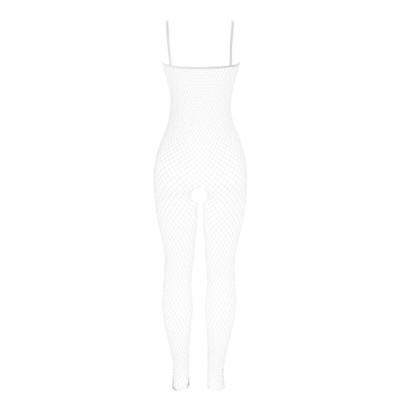 SUBBLIME - 951740 BODYSTOCKING BLANCO CON CONCHAS SIN BRAGUITA CON LAZOS TALLA ÚNICA