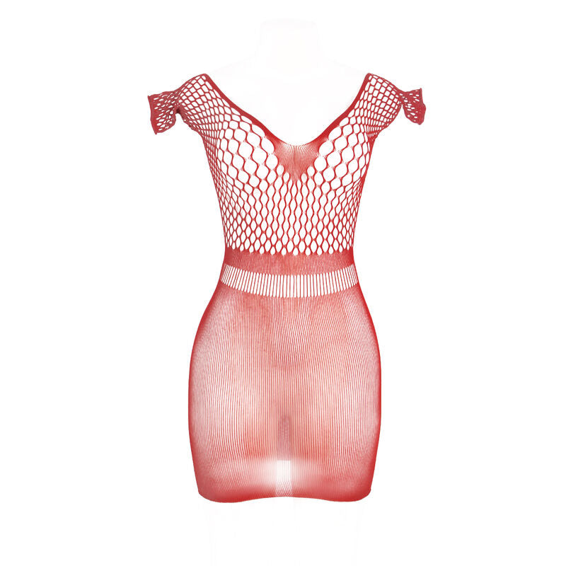 SUBBLIME - 951924 VESTIDO CORTO CROCHET CON PARRILLA ROJA TALLA ÚNICA
