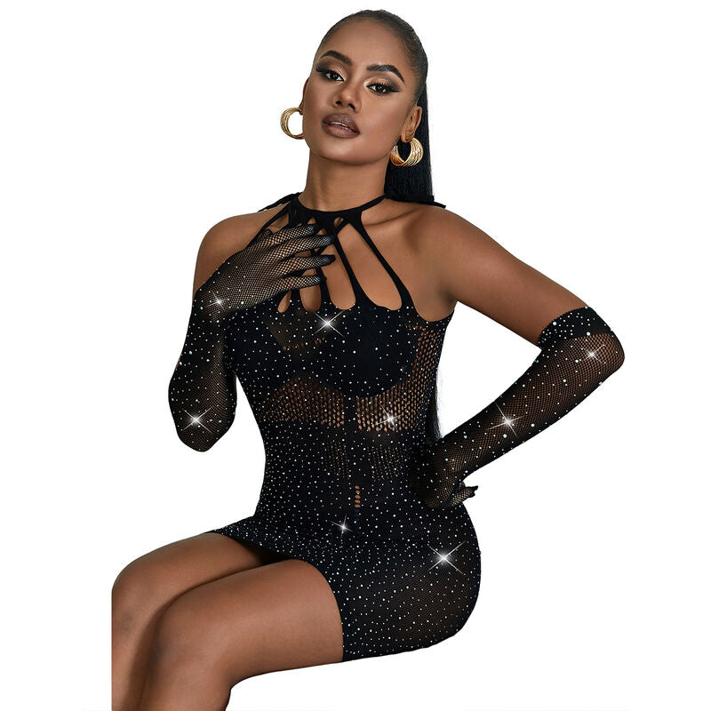 SUBBLIME - 952235 VESTIDO DE RED TIRANTES NEGRO TALLA ÚNICA