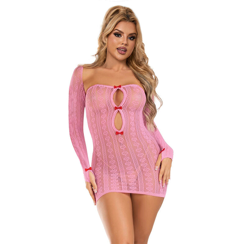 SUBBLIME - 952471 PINK NET DRESS ONE SIZE