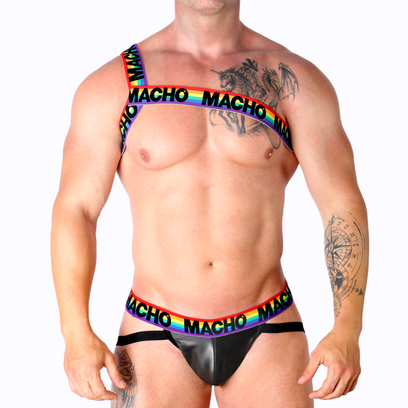 ARNÉS ROMANO BLANCO PARA HOMBRE S/M