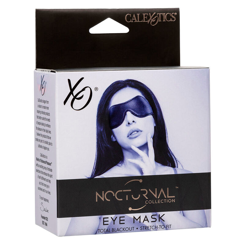 CALEXOTICS - ANTIFAZ NOCTURNA PVC CUERO NEGRO