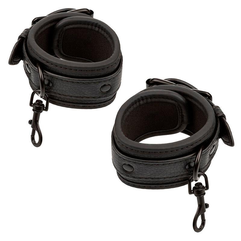 CALEXOTICS - CONECTOR NOCTURNO HOG TIE AJUSTABLE CUERO NEGRO