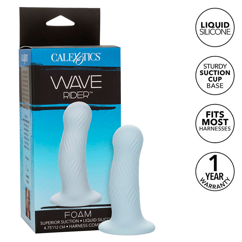 CALEXOTICS - TAPÓN ANAL DE ESPUMA AZUL WAVE RIDER
