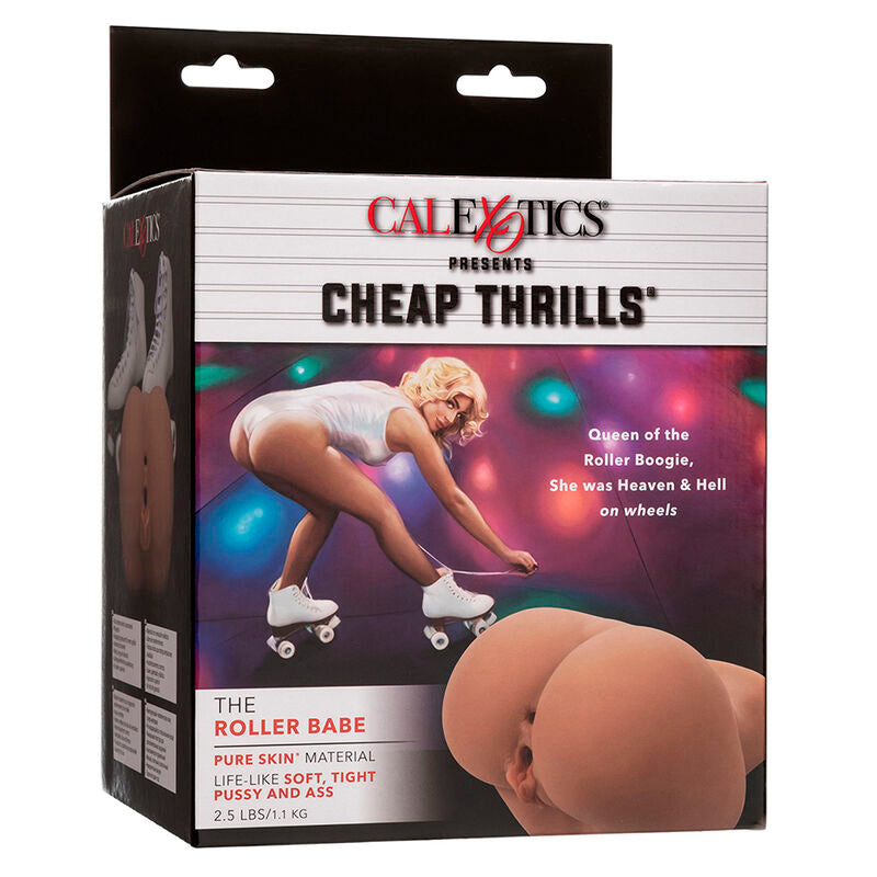 CALEXOTICS - MASTURBADOR DOBLE REALISTA THE ROLLER BABE CARNE