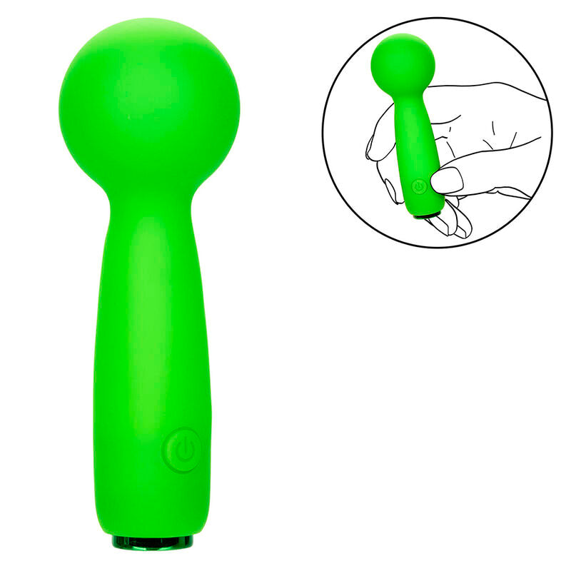 CALEXOTICS - MINI MASAJEADOR BUBBLY VIBE NEON VIBES 10 VIBRACIONES VERDE