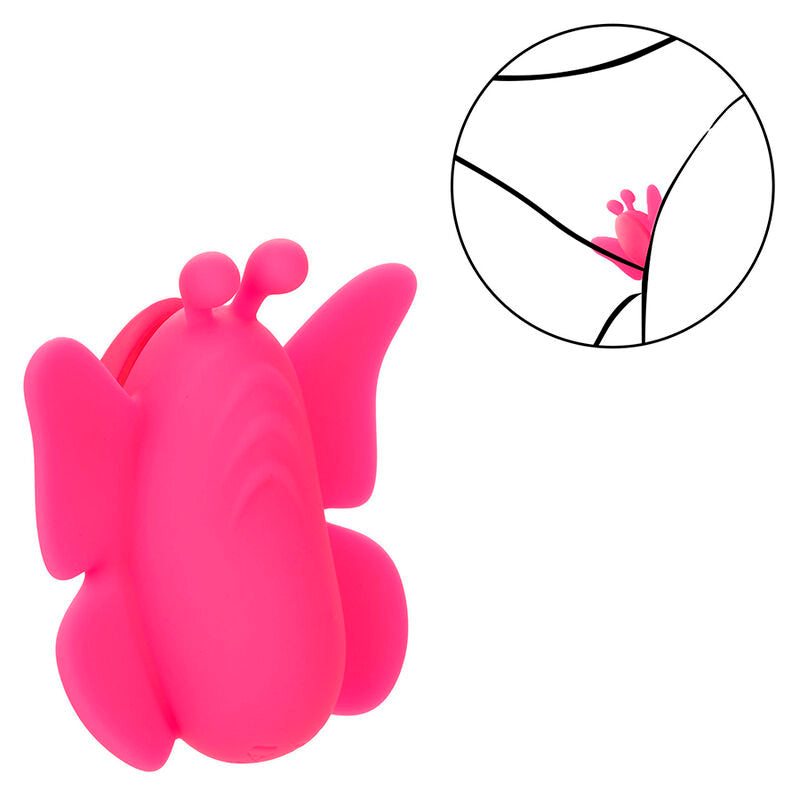 CALEXOTICS - ESTIMULADOR VIBRADOR FLUTTER VIBE NEON VIBES 10 VIBRACIONES ROSA