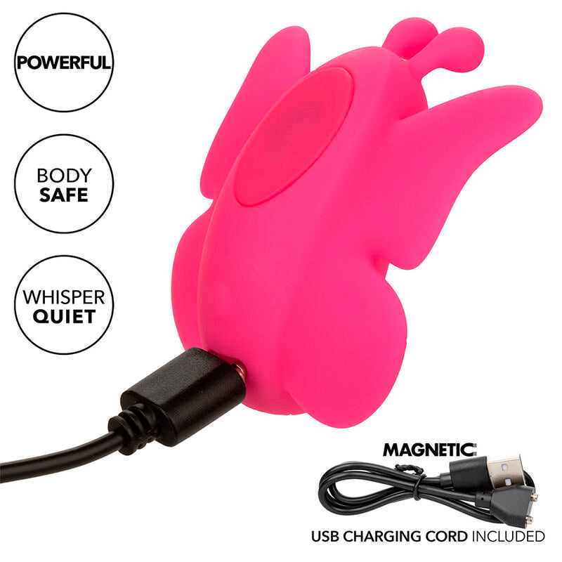 CALEXOTICS - ESTIMULADOR VIBRADOR FLUTTER VIBE NEON VIBES 10 VIBRACIONES ROSA