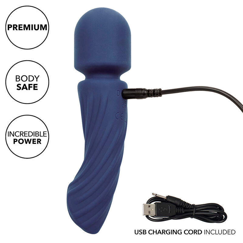 CALEXOTICS - MASAJEADOR CHARISMA ALLURE DOBLE MOTOR 12 FUNCIONES 17,25 CM X 4,5 CM MORADO