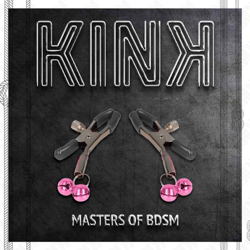 KINK - PINZA PARA NARIZ DOBLE CAMPANA ROSA 6 CM