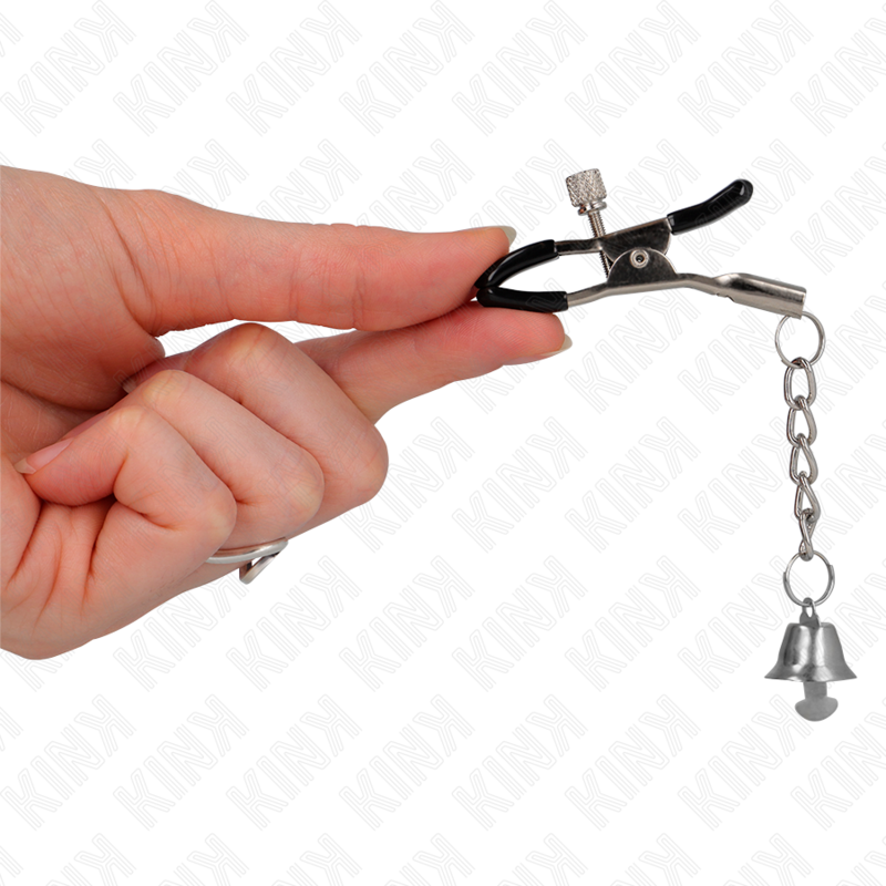 KINK - PINZAS COLGANTE CAMPANA PLATA 6 CM