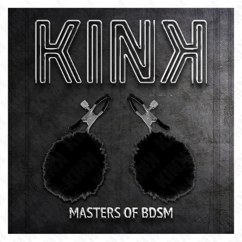 KINK - ABRAZADERA DE BOLA DE PIEL SINTÉTICA NEGRA 6 CM