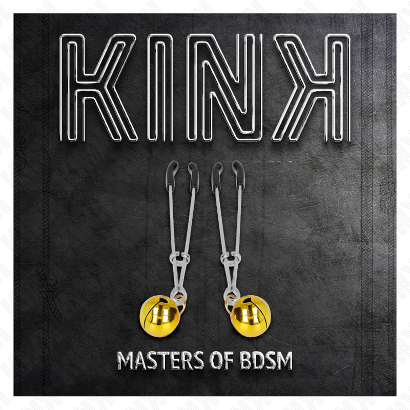 KINK - PINZAS DE PUNTA DELGADAS DORADAS 7 CM