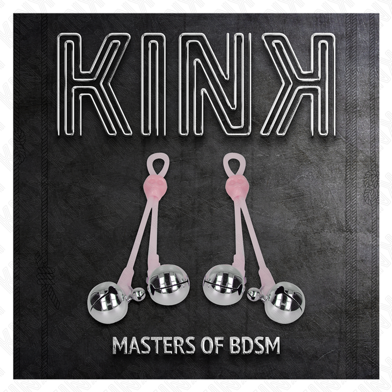 KINK - PINZAS DE CALAVERA ILUMINADAS CON CAÑAS AJUSTABLES ANILLO ROSA/PLATA