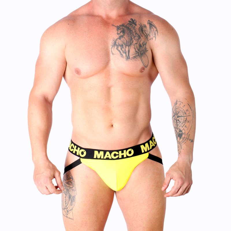 HOMBRE - MX25A JOCK LYCRA AMARILLO S