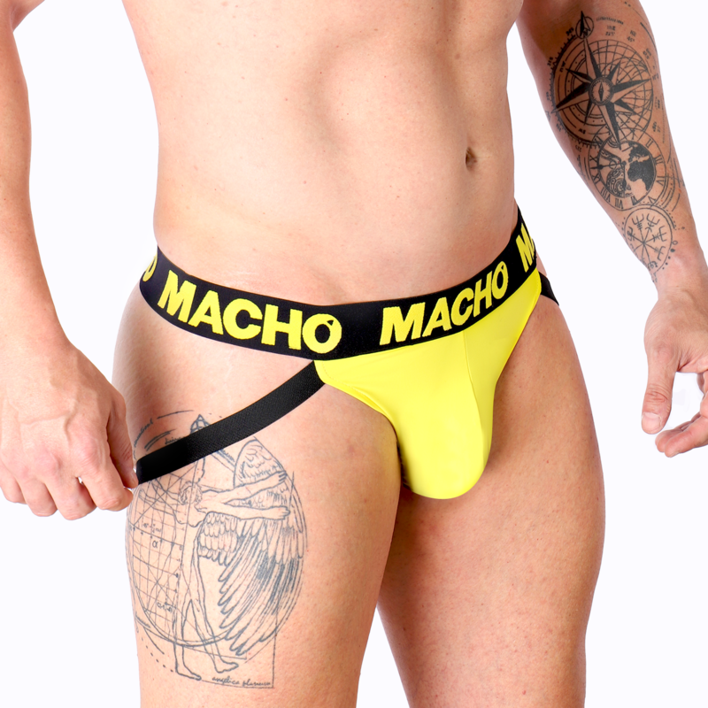 HOMBRE - MX25A JOCK LYCRA AMARILLO S