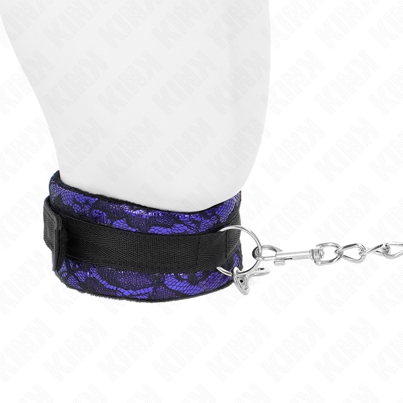 KINK - COLLAR CORTO DE ENCAJE DE TERCIOPELO CON CINTURÓN DE 105 CM CON DEFECTO DE NYLON 44 X 5,5 CM