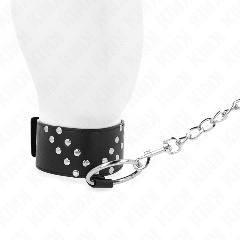 KINK - COLLAR DE 65 CM CON CINTURÓN CON REMACHE EN V AJUSTABLE 36-43 CM X 5 CM
