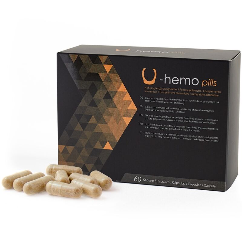 500 COSMETICS - CÁPSULAS U-HEMO PARA PREVENIR HEMORRÓIDAS - 60 CÁPSULAS - Intimate Vibes