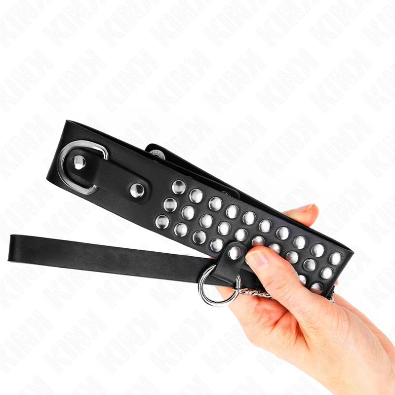 KINK - COLLAR CON CORREA 65 CM CON BRILLANTES AJUSTABLES 37-42 CM X 5,3 CM