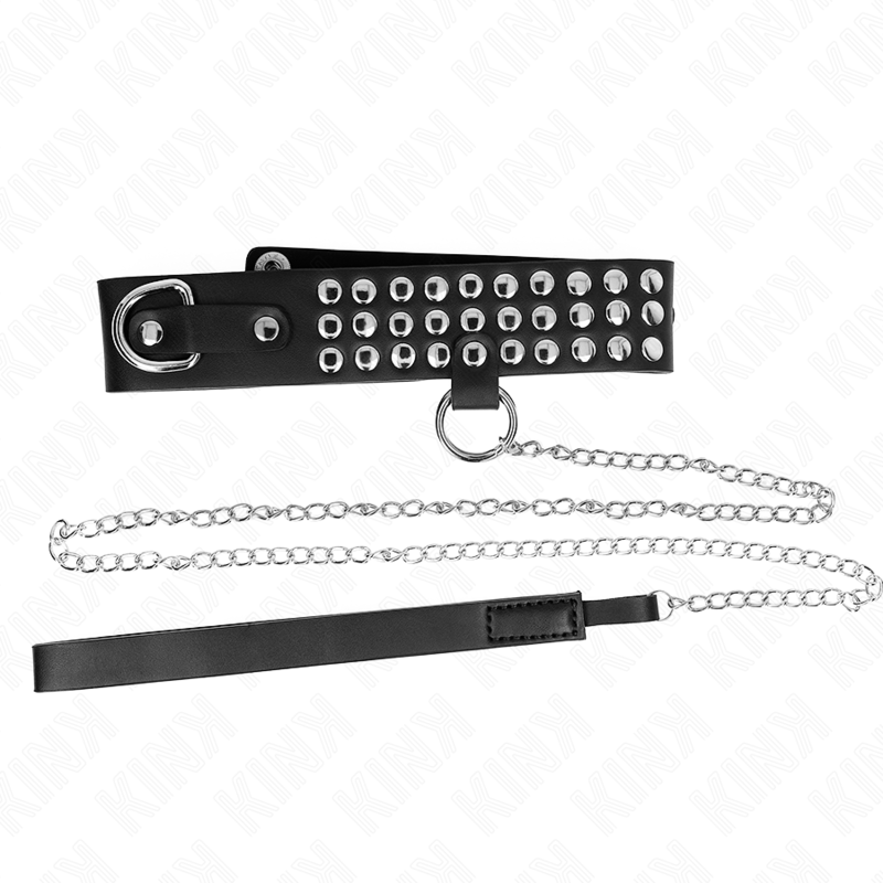 KINK - COLLAR CON CORREA 65 CM CON BRILLANTES AJUSTABLES 37-42 CM X 5,3 CM