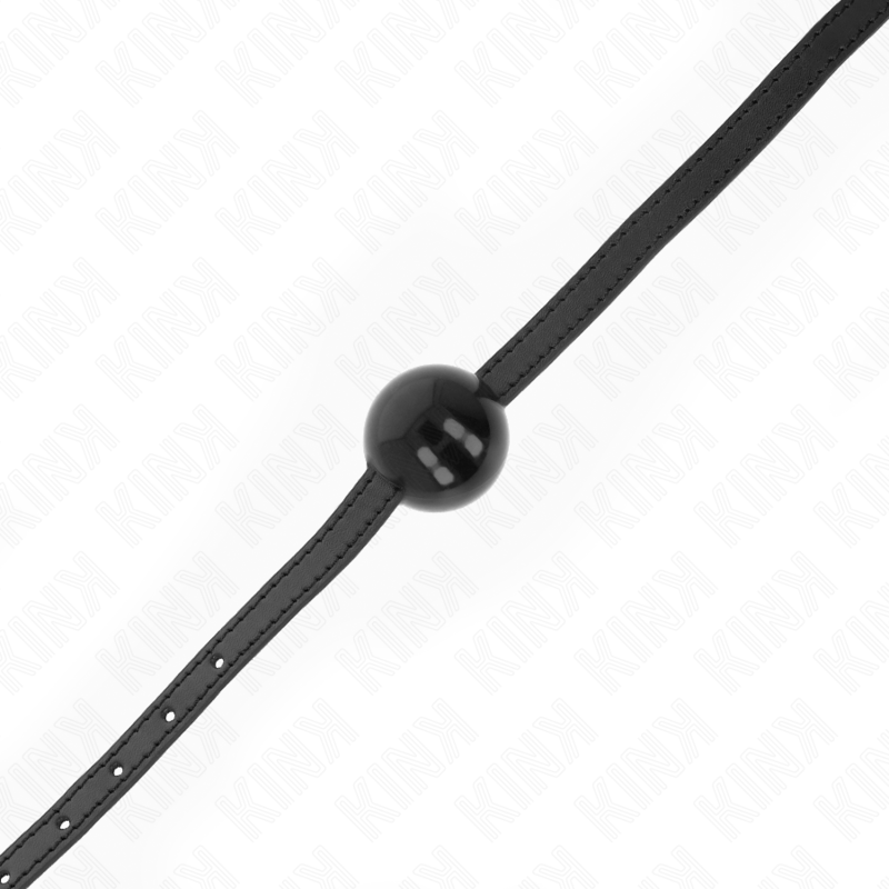 KINK - MORDAZA DE BOLA SIMPLE NEGRA 4 CM 65 x 1,5 CM