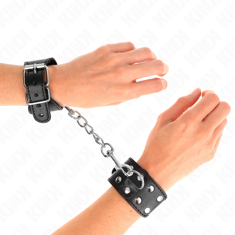 KINK - PULSERAS NEGRAS AJUSTABLES DE DOBLE TALLO