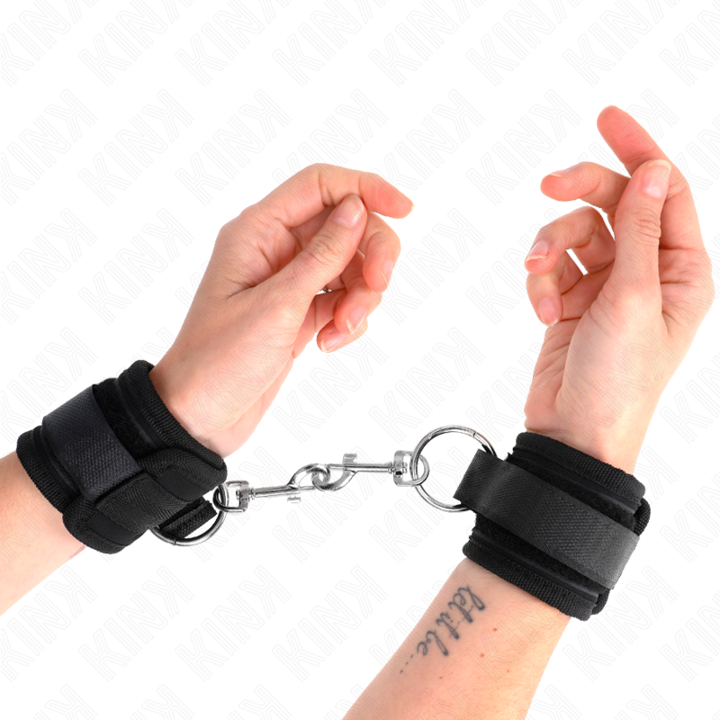 KINK - ESPOSAS NEGRAS AJUSTABLES 18-35 CM X 6 CM