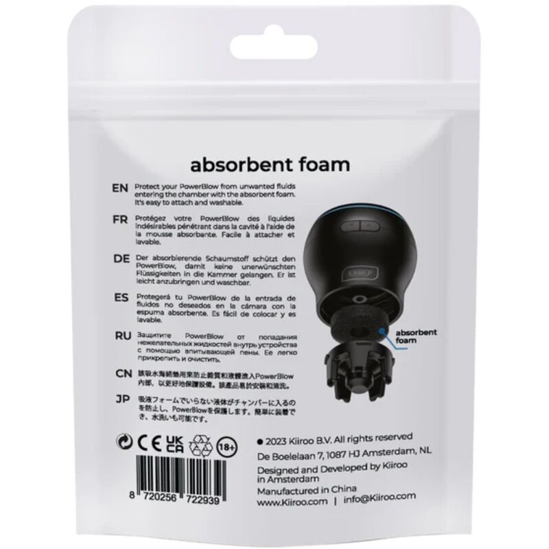 KIIROO - PAQUETE DE 5 ESPUMAS ABSORBENTES POWER BLOW