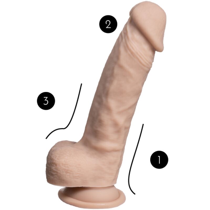 SILEXD - MODELO 1 PENE DE SILICONA SILEXPAN REALISTA PREMIUM 21,5 CM