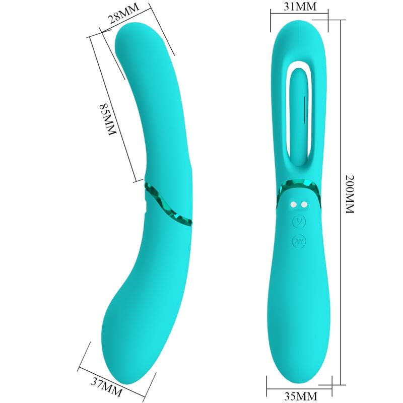 ROMANCE - VIBRADOR PUNTO G LEXIE 7 VIBRACIONES AZUL