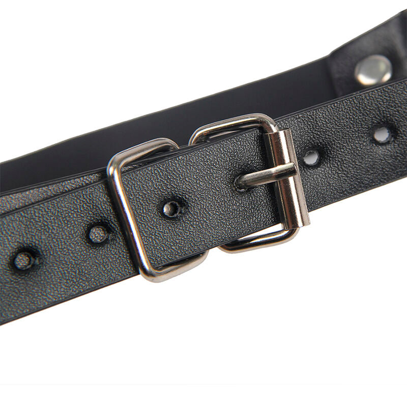 SUBBLIME - 953720 CORREAS BONDAGE DE CUERO PARA PECHOS, COLOR NEGRO, TALLA ÚNICA