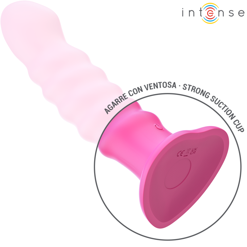 INTENSE - VIBRADOR CINDY TALLA L DISEÑO ESPIRAL 10 VIBRACIONES CONTROL REMOTO ROSA